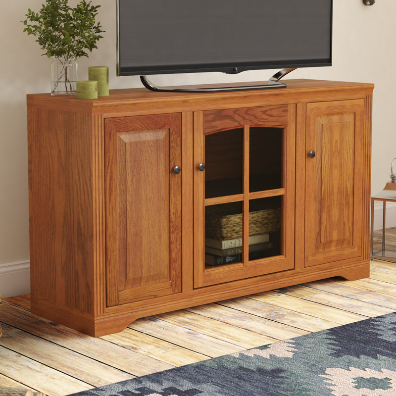 Loon Peak® Glastonbury Solid Wood Corner TV Stand for TVs up to 60